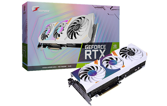 iGame rtx3080 非LHR Placa de Vídeo Colorful Igame NVIDIA GeForce RTX 3080 Ultra White